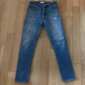 Re/Done jeans size 27 straight/slim leg